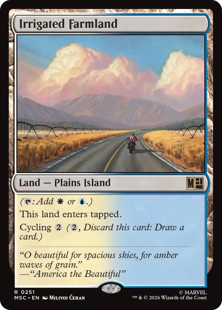 Irrigated Farmland (Surge Foil) — Commander: Marvel Super Heroes