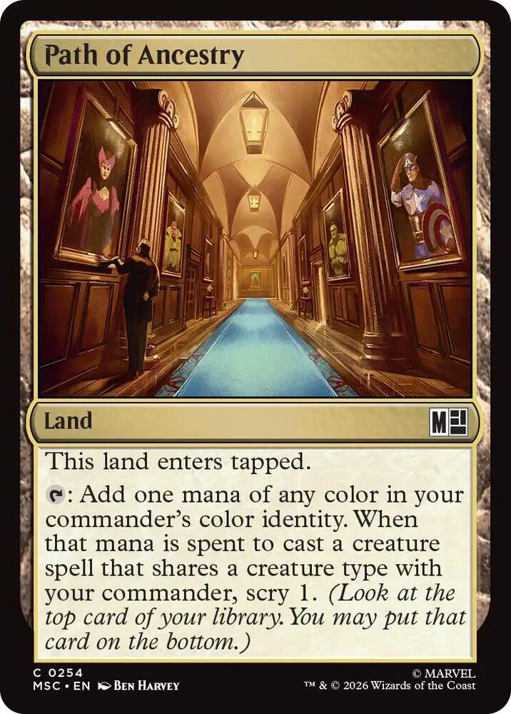 Path of Ancestry (Surge Foil) — Commander: Marvel Super Heroes