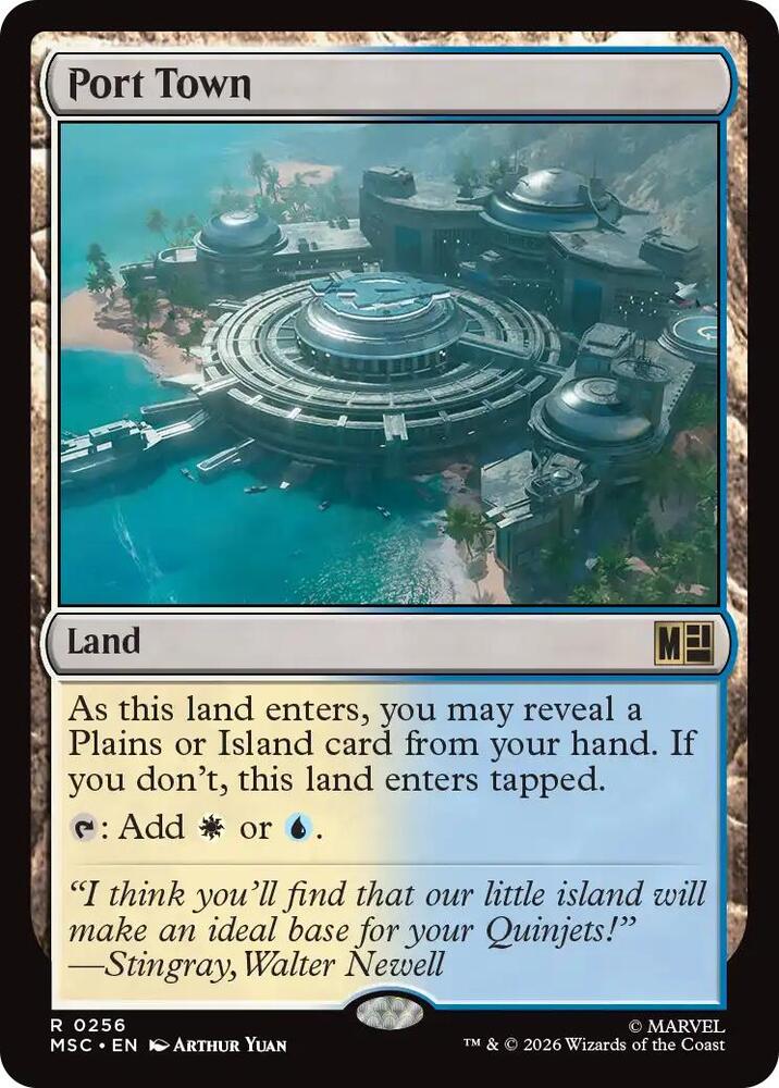 Port Town (Surge Foil) — Commander: Marvel Super Heroes