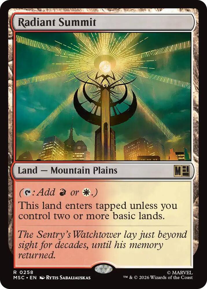 Radiant Summit (Surge Foil) — Commander: Marvel Super Heroes