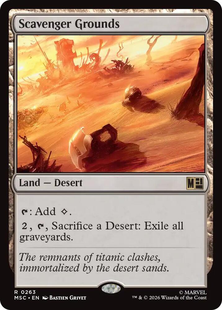 Scavenger Grounds (Surge Foil) — Commander: Marvel Super Heroes