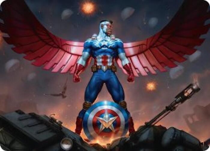 Captain America, Wings of Freedom (Borderless) — Marvel Super Heroes