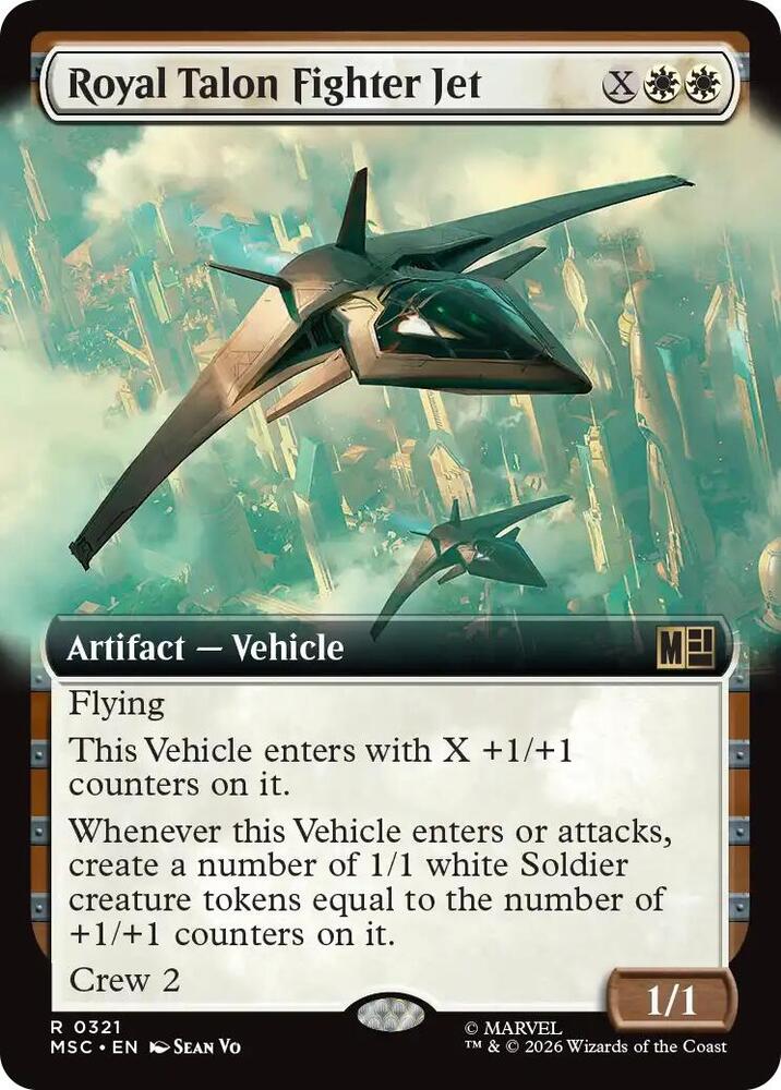 Royal Talon Fighter Jet (Extended Art) — Commander: Marvel Super Heroes