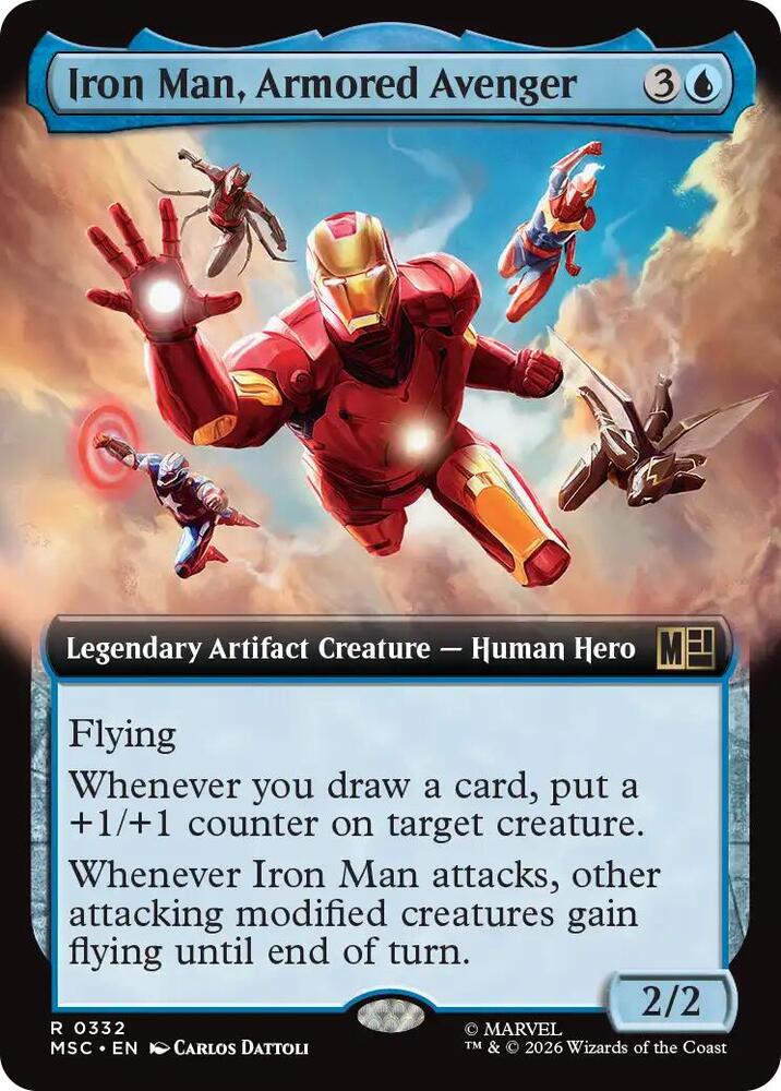 Iron Man, Armored Avenger (Extended Art) — Commander: Marvel Super Heroes