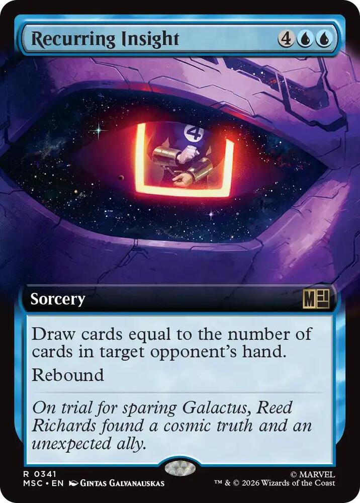 Recurring Insight (Extended Art) — Commander: Marvel Super Heroes