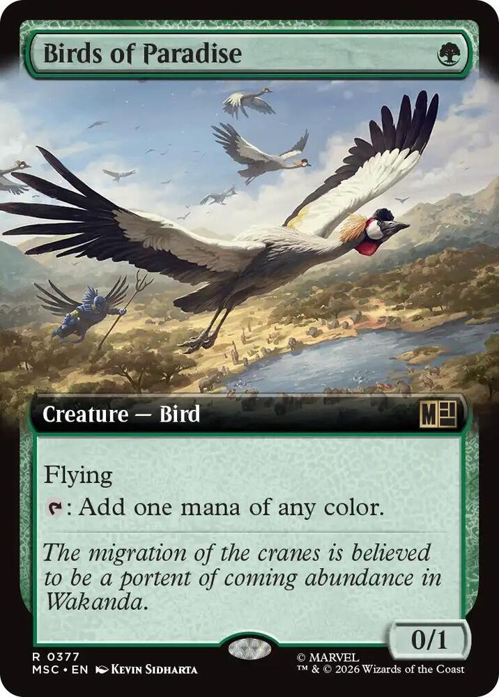 Birds of Paradise (Extended Art) — Commander: Marvel Super Heroes