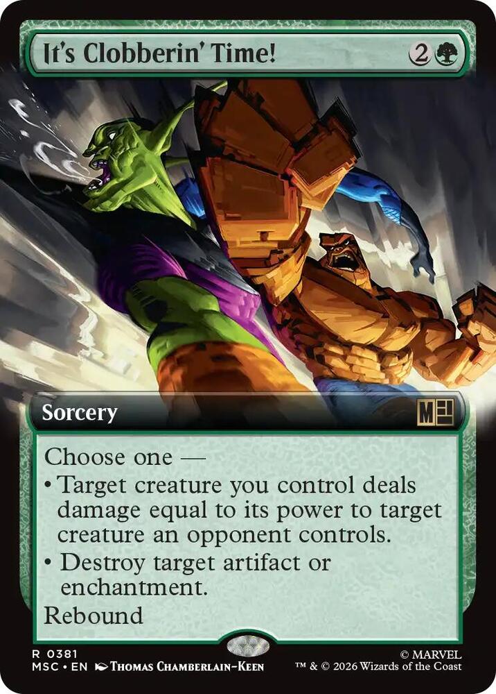 It's Clobberin' Time! (Extended Art) — Commander: Marvel Super Heroes