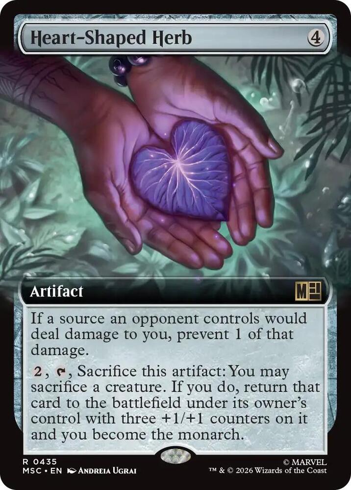 Heart-Shaped Herb (Extended Art) — Commander: Marvel Super Heroes