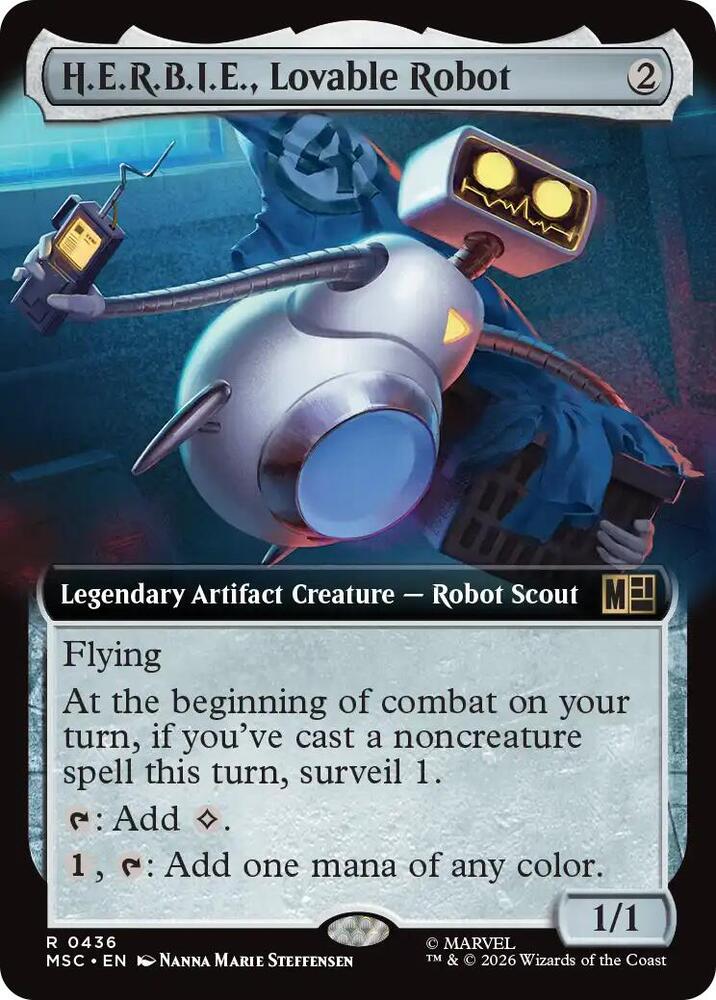 H.E.R.B.I.E., Lovable Robot (Extended Art) — Commander: Marvel Super Heroes