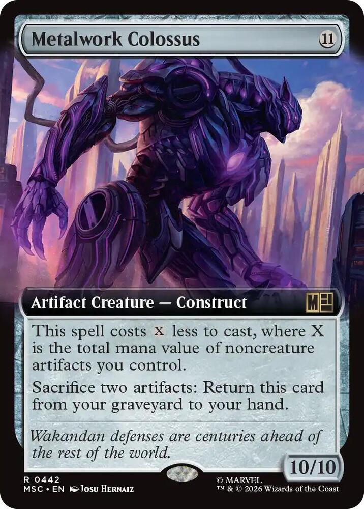 Metalwork Colossus (Extended Art) — Commander: Marvel Super Heroes