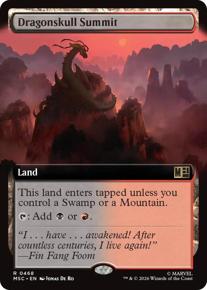 Dragonskull Summit (Extended Art) — Commander: Marvel Super Heroes