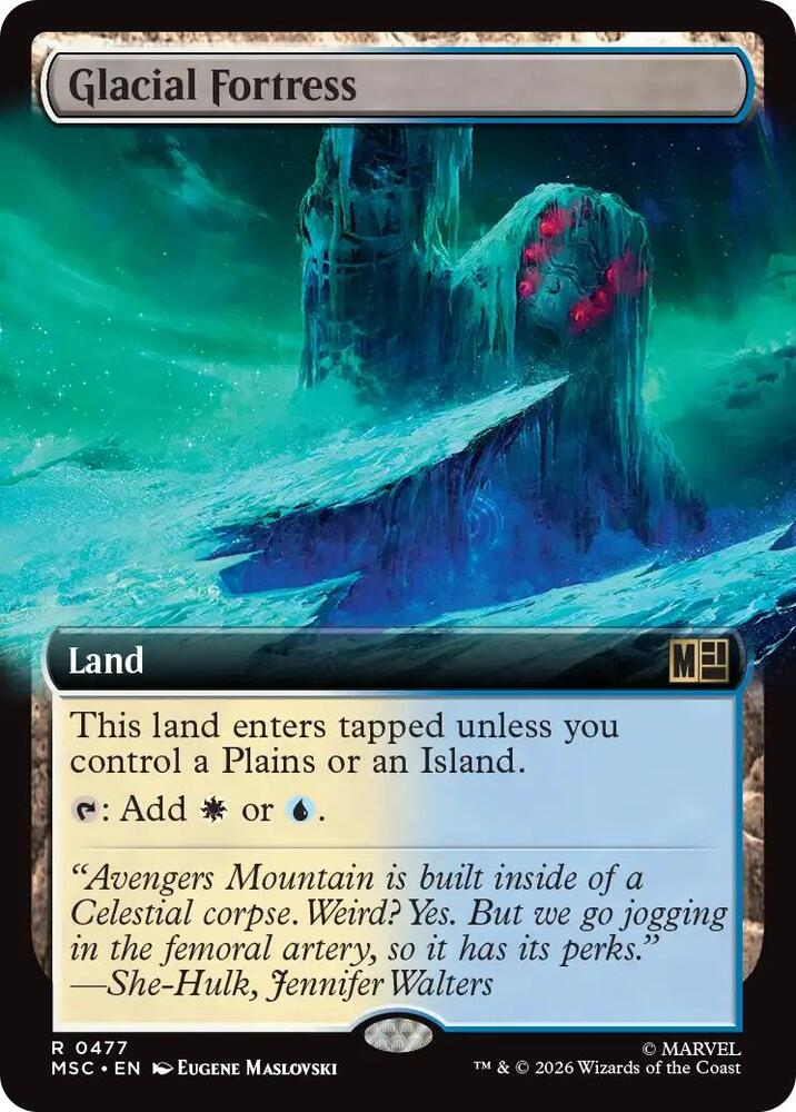 Glacial Fortress (Extended Art) — Commander: Marvel Super Heroes