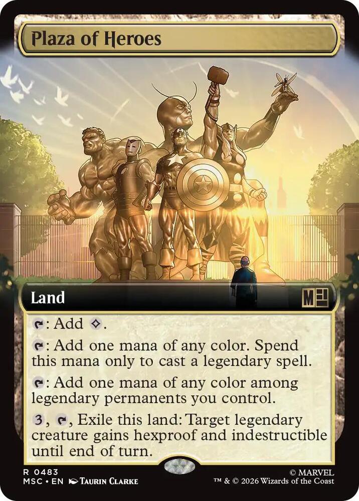 Plaza of Heroes (Extended Art) — Commander: Marvel Super Heroes