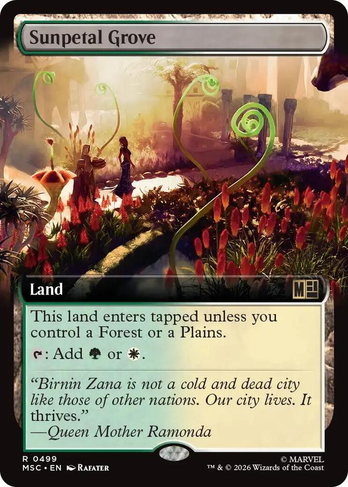 Sunpetal Grove (Extended Art) — Commander: Marvel Super Heroes