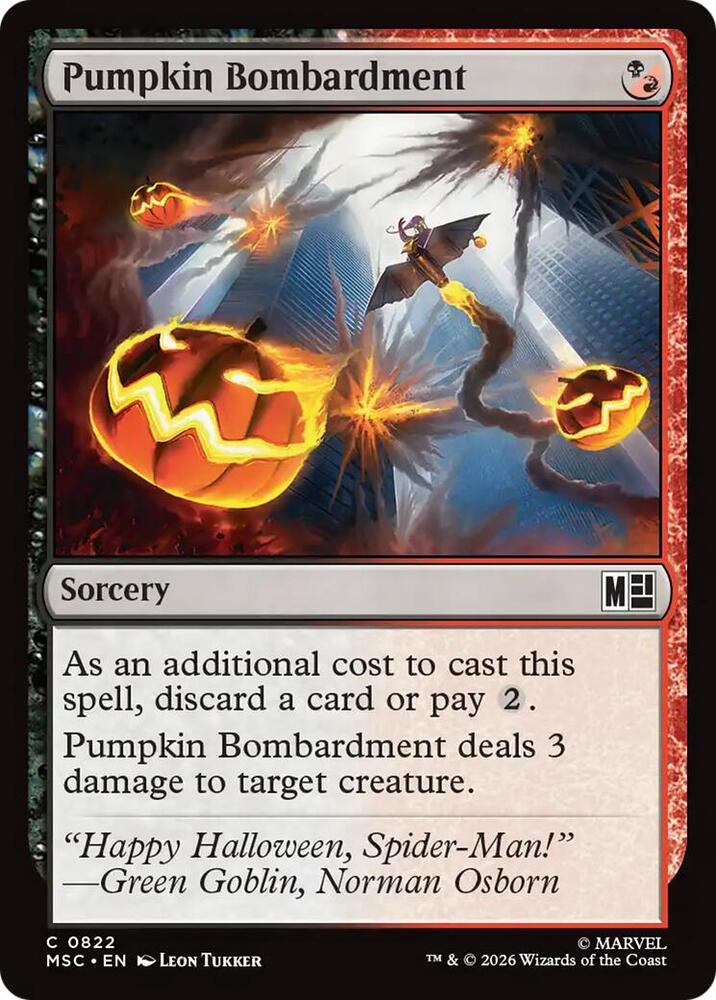 Pumpkin Bombardment — Commander: Marvel Super Heroes