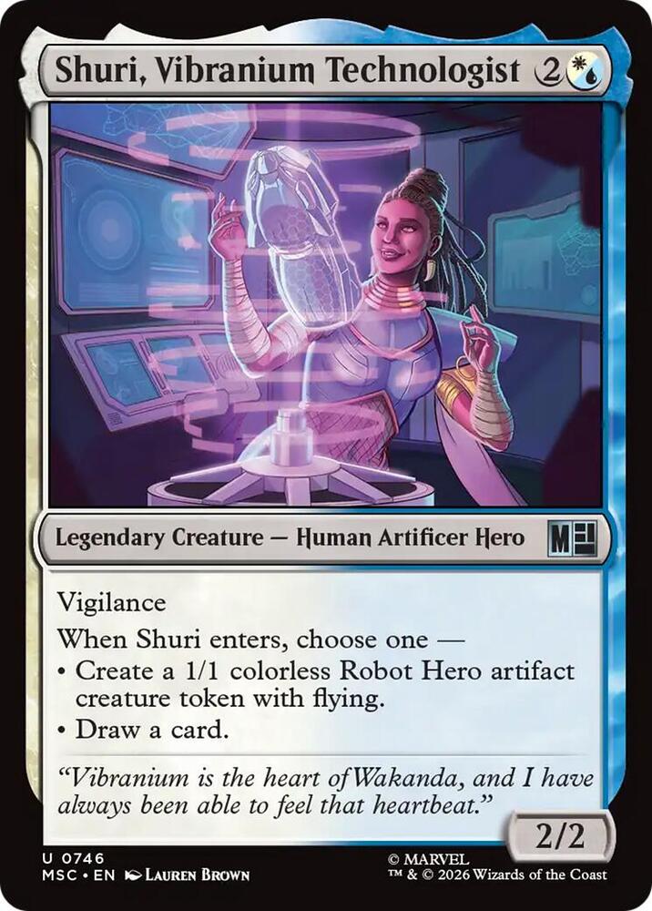 Shuri, Vibranium Technologist — Commander: Marvel Super Heroes