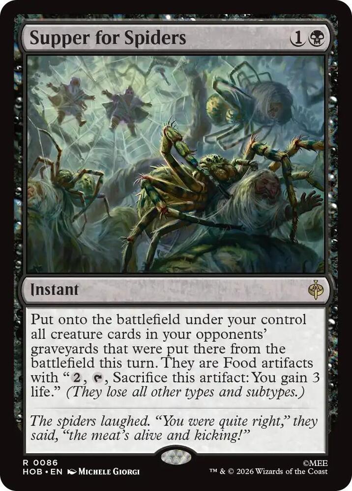 Supper for Spiders — The Hobbit