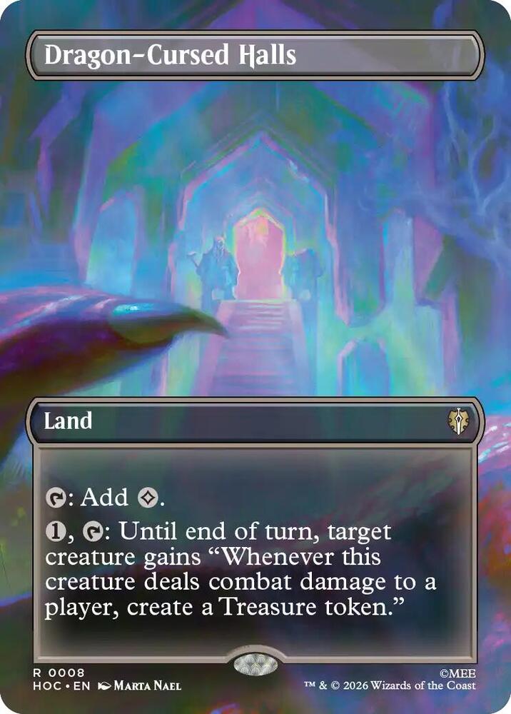 Dragon-Cursed Halls (Borderless) — The Hobbit: Eternal-Legal