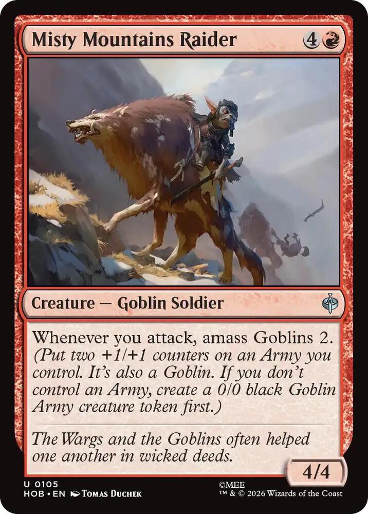 Misty Mountains Raider — The Hobbit