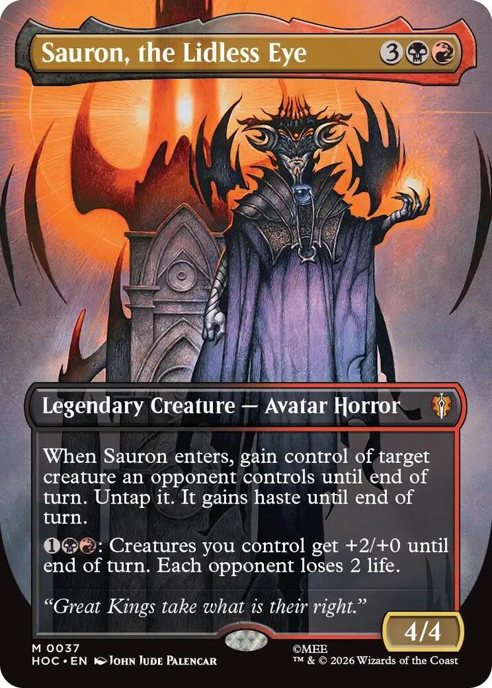 Sauron, the Lidless Eye (Borderless) — The Hobbit: Eternal-Legal