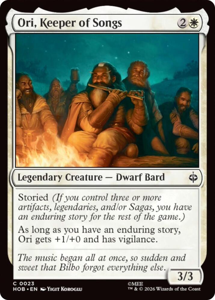 Ori, Keeper of Songs — The Hobbit