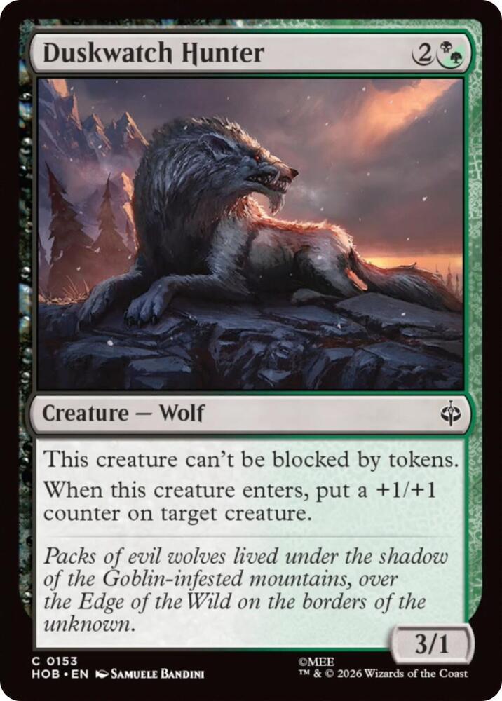 Duskwatch Hunter — The Hobbit