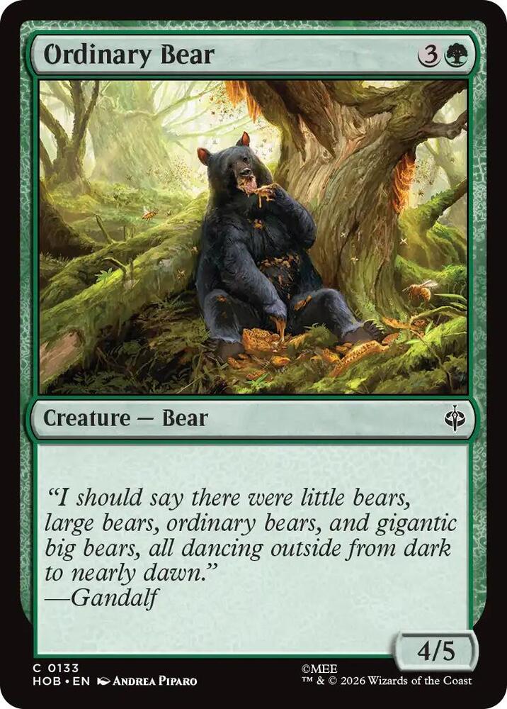 Ordinary Bear — The Hobbit
