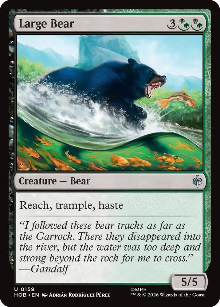 Large Bear — The Hobbit
