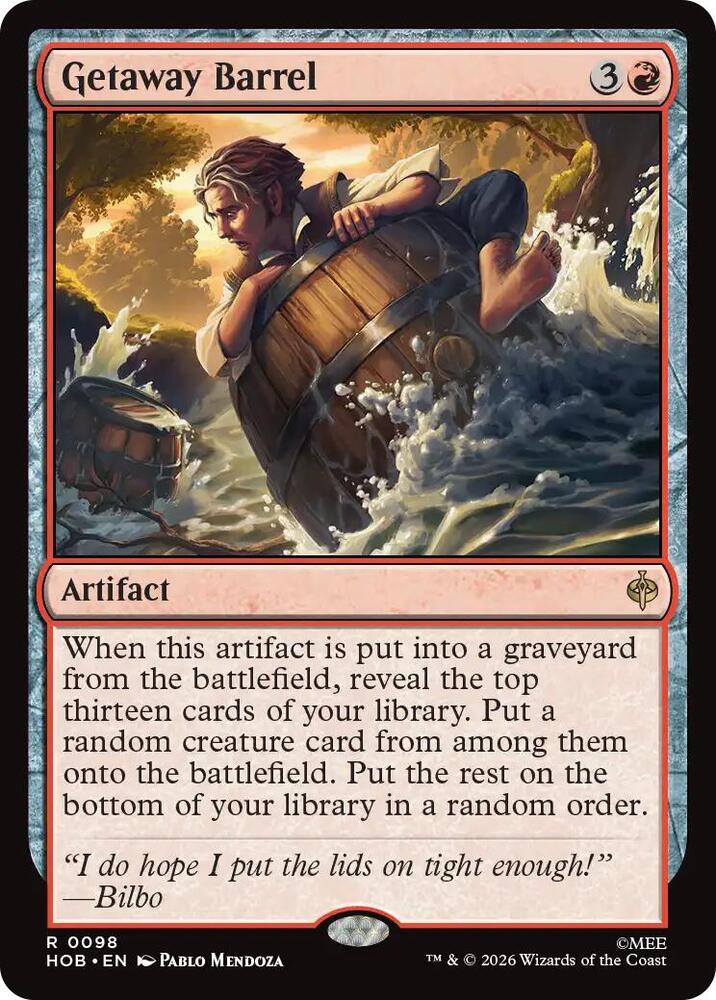 Getaway Barrel — The Hobbit