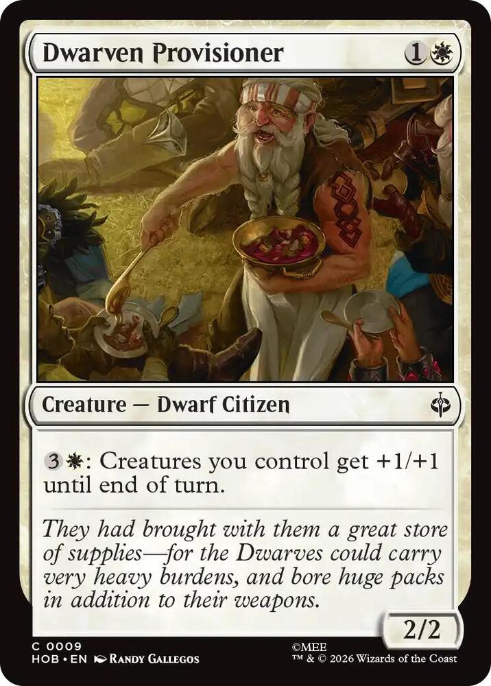 Dwarven Provisioner — The Hobbit