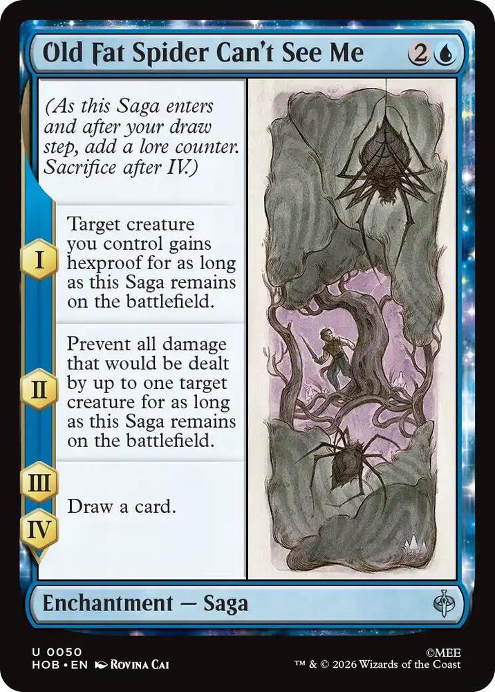 Old Fat Spider Can't See Me — The Hobbit