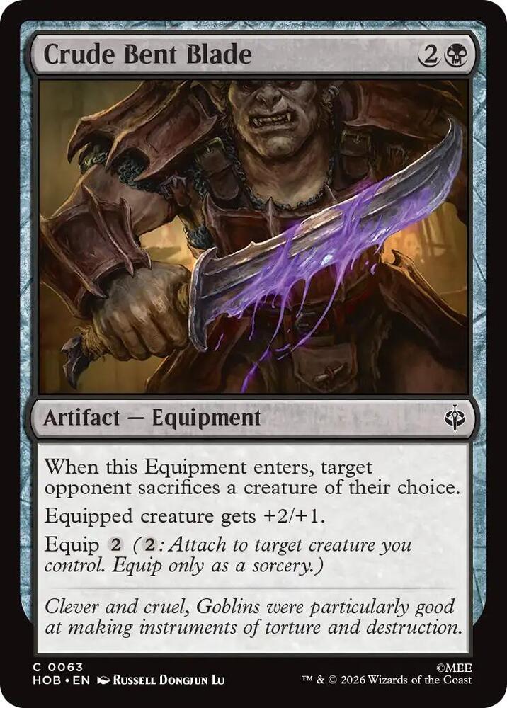 Crude Bent Blade — The Hobbit