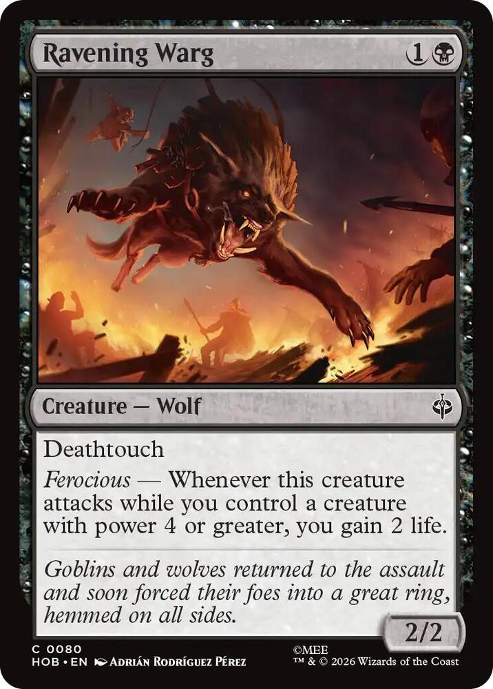 Ravening Warg — The Hobbit