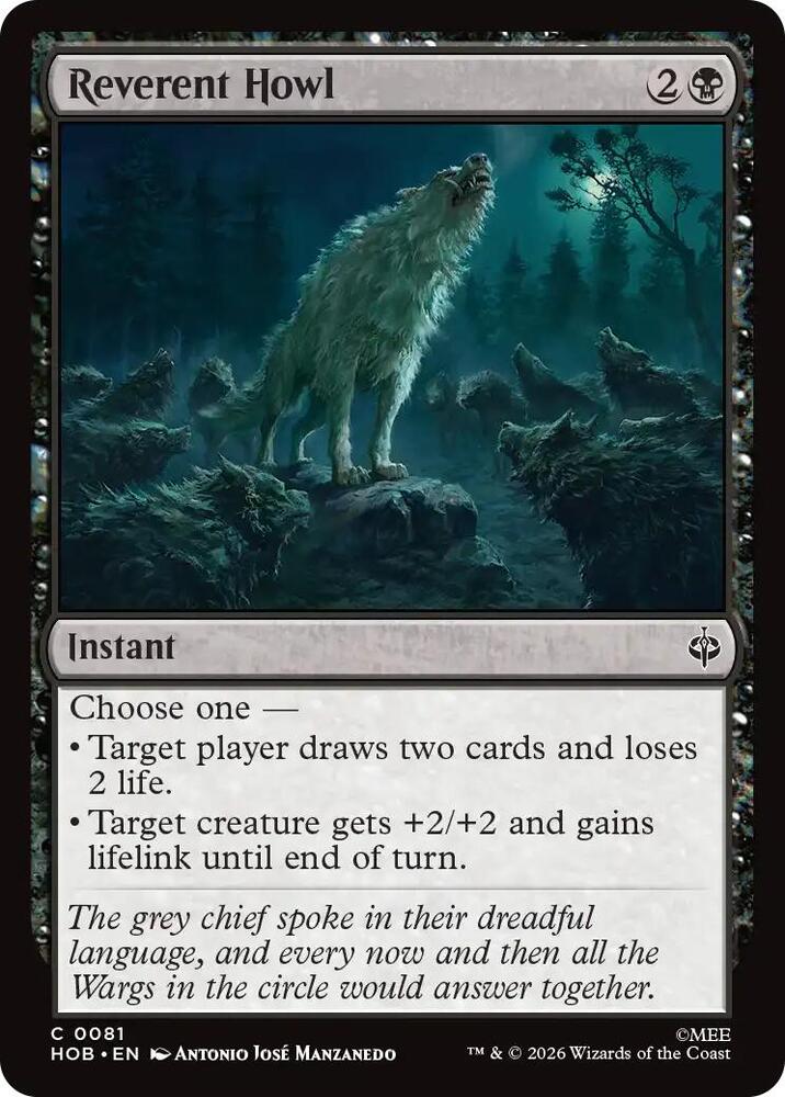 Reverent Howl — The Hobbit