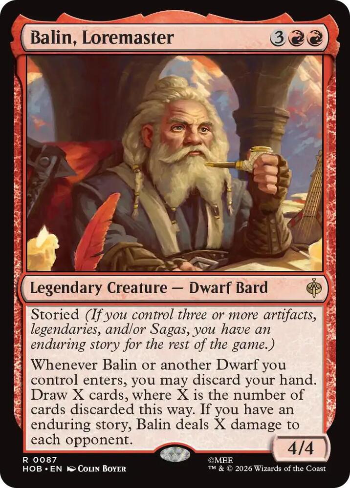 Balin, Loremaster — The Hobbit
