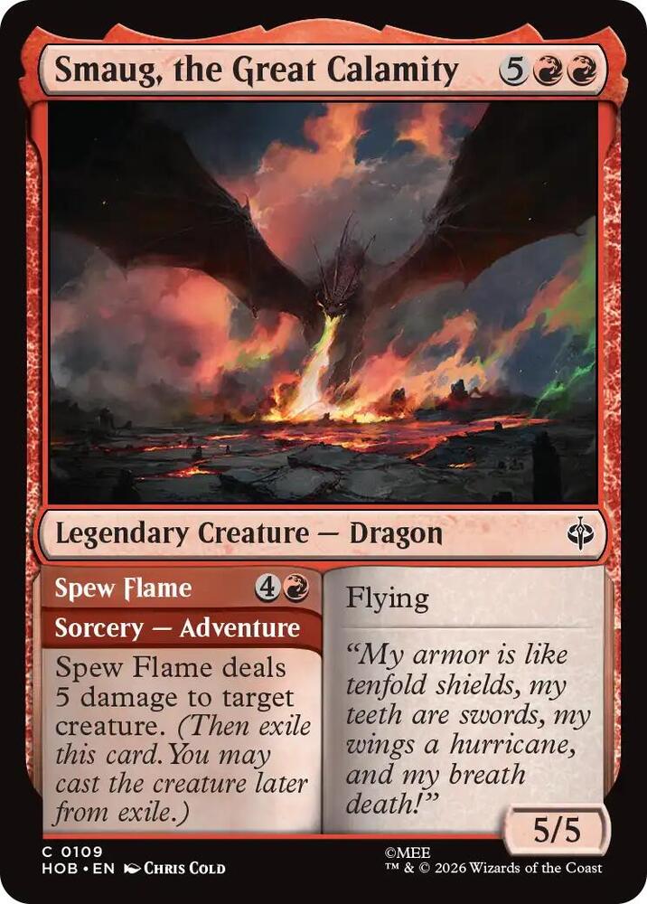 Smaug, the Great Calamity — The Hobbit