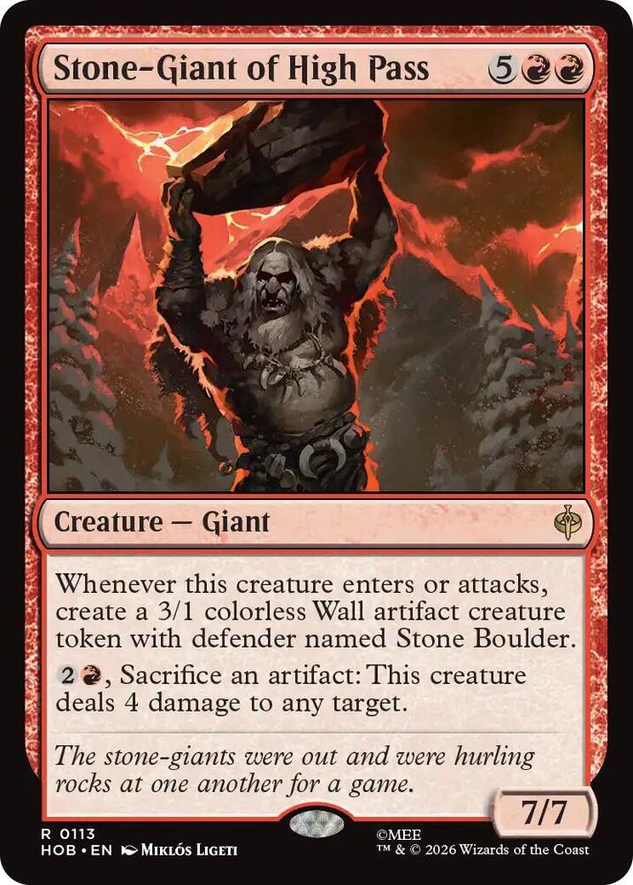 Stone-Giant of High Pass — The Hobbit