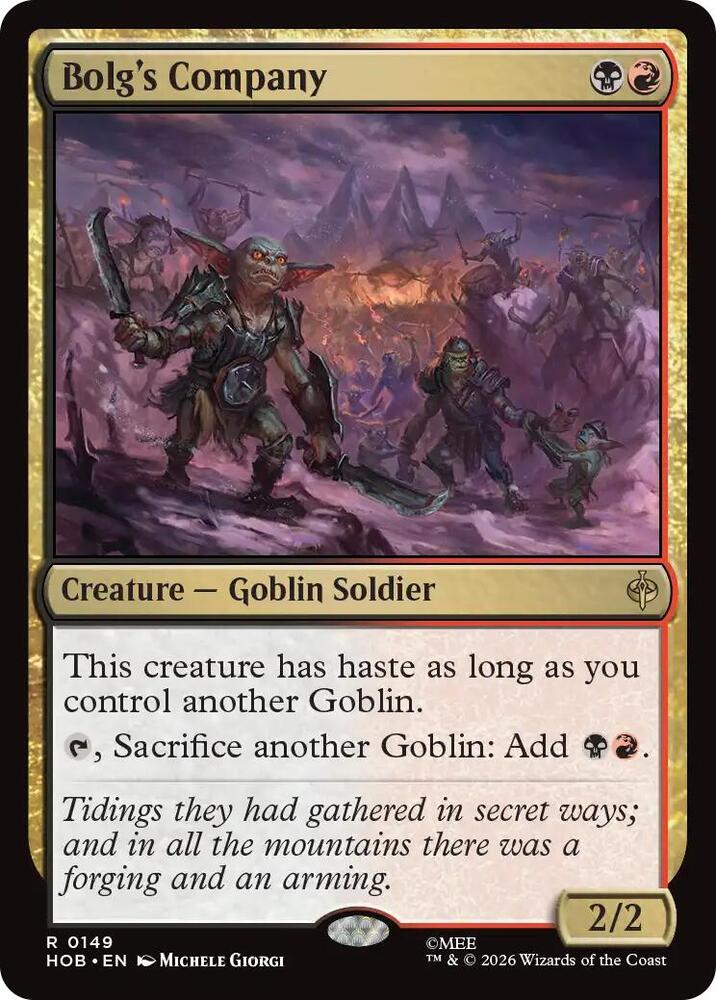 Bolg's Company — The Hobbit