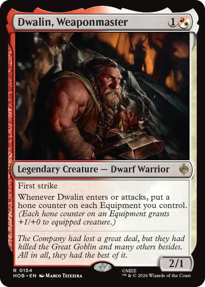 Dwalin, Weaponmaster — The Hobbit