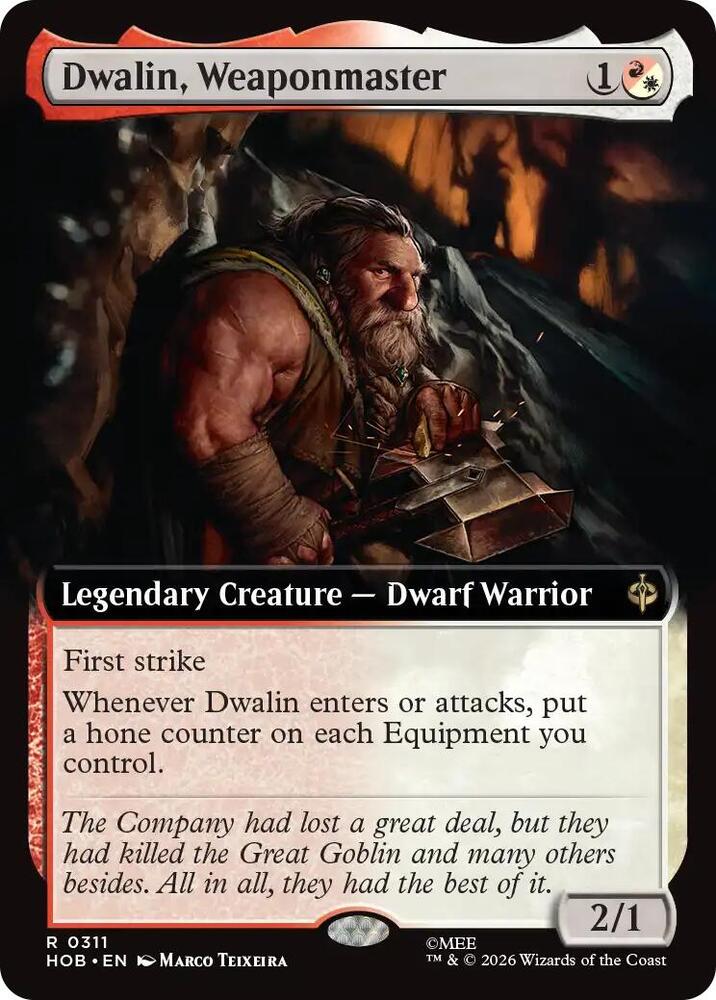 Dwalin, Weaponmaster (Extended Art) — The Hobbit
