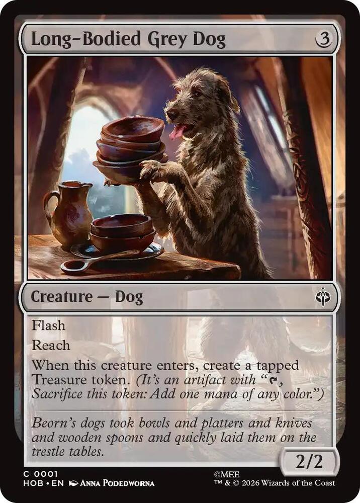 Long-Bodied Grey Dog — The Hobbit