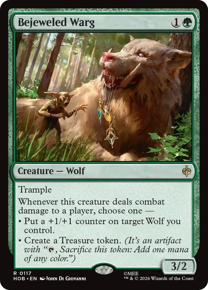 Bejeweled Warg — The Hobbit