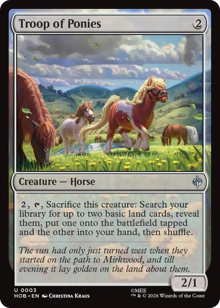 Troop of Ponies — The Hobbit