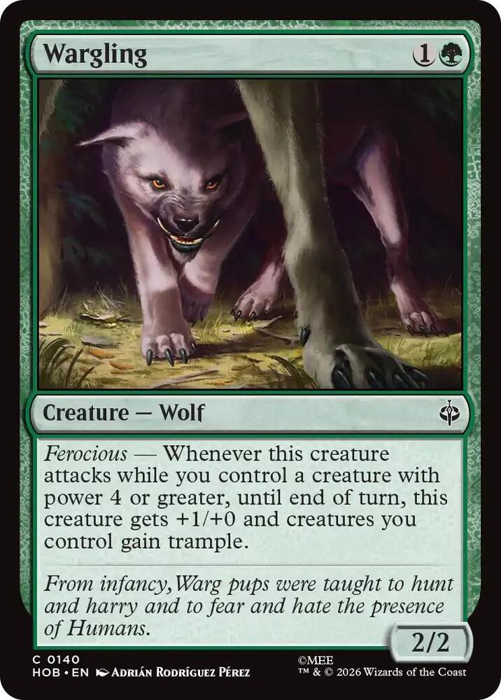 Wargling — The Hobbit