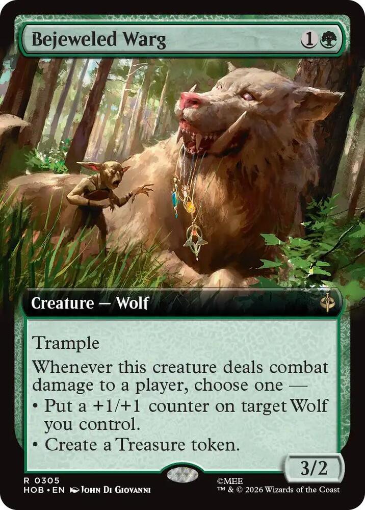 Bejeweled Warg (Extended Art) — The Hobbit