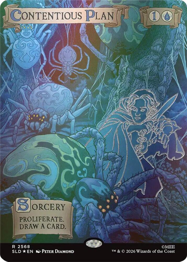 Contentious Plan (Out Of Sight Foil) — Secret Lair Drop Series
