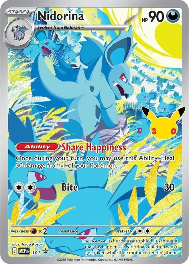 Nidorina - 101 (30th Celebration) — ME: Mega Evolution Promo