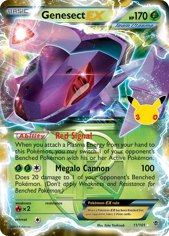 Genesect EX (Team Plasma) — ME: 30th Celebration Classic Collection