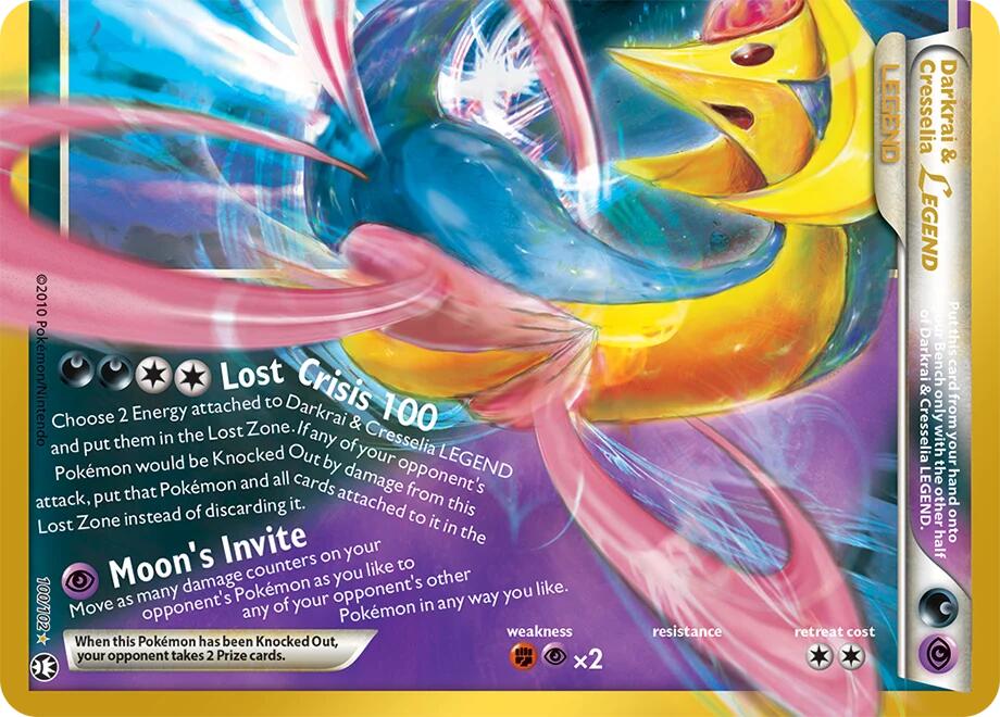 Darkrai &amp; Cresselia Legend (Bottom) — ME: 30th Celebration Classic Collection