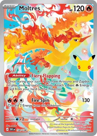 Moltres - 130/128 — ME: 30th Celebration